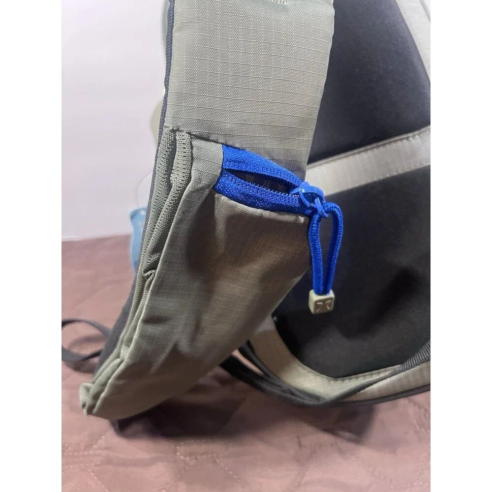 Hurley Tech Crossbody Sling Backpack Bottle Pocket Gray Hiking Travel NWT